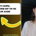 Girl numbers of 14 16 year age